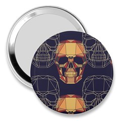 Skull Pattern 3  Handbag Mirrors by BangZart