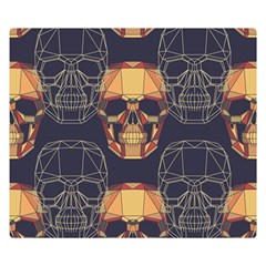 Skull Pattern Double Sided Flano Blanket (small)  by BangZart