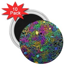 Starbursts Biploar Spring Colors Nature 2 25  Magnets (10 Pack)  by BangZart