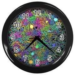 Starbursts Biploar Spring Colors Nature Wall Clocks (black) by BangZart