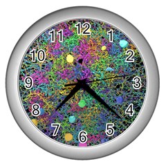 Starbursts Biploar Spring Colors Nature Wall Clocks (silver)  by BangZart