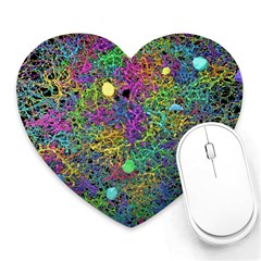 Starbursts Biploar Spring Colors Nature Heart Mousepads by BangZart