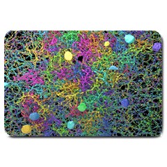 Starbursts Biploar Spring Colors Nature Large Doormat  by BangZart