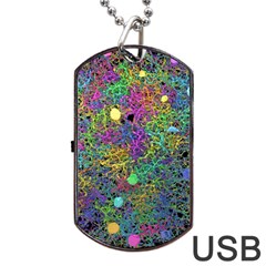 Starbursts Biploar Spring Colors Nature Dog Tag Usb Flash (one Side) by BangZart