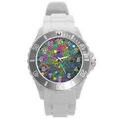 Starbursts Biploar Spring Colors Nature Round Plastic Sport Watch (l) by BangZart