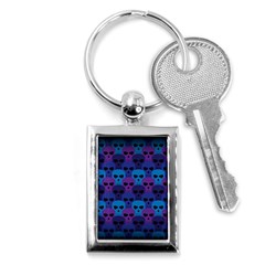 Skull Pattern Wallpaper Key Chains (rectangle)  by BangZart