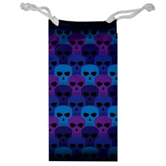 Skull Pattern Wallpaper Jewelry Bag by BangZart