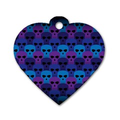 Skull Pattern Wallpaper Dog Tag Heart (one Side) by BangZart