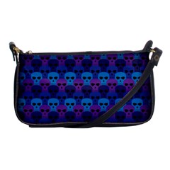 Skull Pattern Wallpaper Shoulder Clutch Bags by BangZart