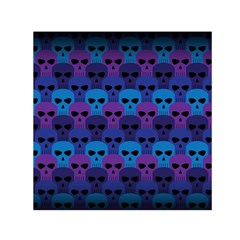 Skull Pattern Wallpaper Small Satin Scarf (square) by BangZart