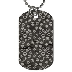 Skull Halloween Background Texture Dog Tag (two Sides) by BangZart