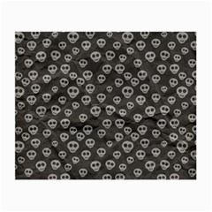 Skull Halloween Background Texture Small Glasses Cloth (2-side) by BangZart