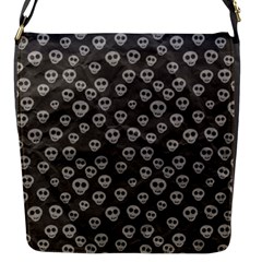 Skull Halloween Background Texture Flap Messenger Bag (s) by BangZart