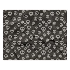 Skull Halloween Background Texture Double Sided Flano Blanket (large)  by BangZart