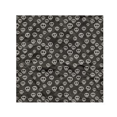 Skull Halloween Background Texture Small Satin Scarf (square) by BangZart