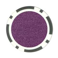 Purple Colorful Glitter Texture Pattern Poker Chip Card Guard by paulaoliveiradesign