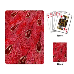 Red Peacock Floral Embroidered Long Qipao Traditional Chinese Cheongsam Mandarin Playing Card by BangZart