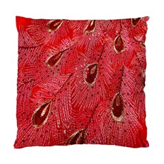 Red Peacock Floral Embroidered Long Qipao Traditional Chinese Cheongsam Mandarin Standard Cushion Case (one Side) by BangZart