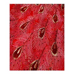 Red Peacock Floral Embroidered Long Qipao Traditional Chinese Cheongsam Mandarin Shower Curtain 60  X 72  (medium)  by BangZart