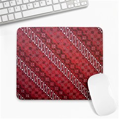 Red Batik Background Vector Large Mousepads by BangZart