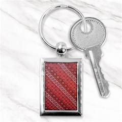 Red Batik Background Vector Key Chains (rectangle)  by BangZart