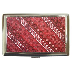 Red Batik Background Vector Cigarette Money Cases