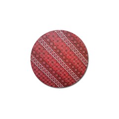 Red Batik Background Vector Golf Ball Marker (4 Pack) by BangZart