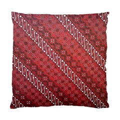 Red Batik Background Vector Standard Cushion Case (two Sides) by BangZart