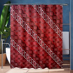 Red Batik Background Vector Shower Curtain 60  X 72  (medium)  by BangZart