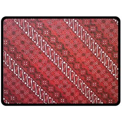 Red Batik Background Vector Double Sided Fleece Blanket (large)  by BangZart