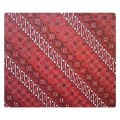 Red Batik Background Vector Double Sided Flano Blanket (small)  by BangZart