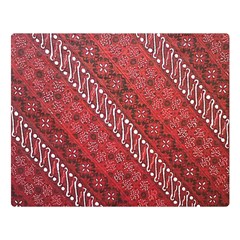 Red Batik Background Vector Double Sided Flano Blanket (large)  by BangZart