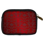 Red Dark Vintage Pattern Digital Camera Cases Back