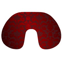 Red Dark Vintage Pattern Travel Neck Pillows by BangZart