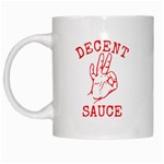 Decent Sauce White Coffee Mug Left