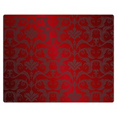 Red Dark Vintage Pattern Double Sided Flano Blanket (medium)  by BangZart