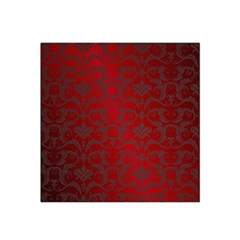 Red Dark Vintage Pattern Satin Bandana Scarf by BangZart