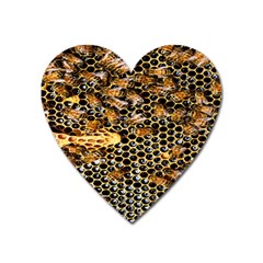 Queen Cup Honeycomb Honey Bee Heart Magnet by BangZart