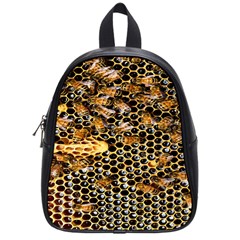 Queen Cup Honeycomb Honey Bee School Bags (small)  by BangZart