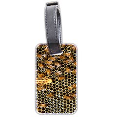 Queen Cup Honeycomb Honey Bee Luggage Tags (two Sides) by BangZart