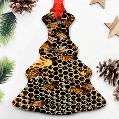 Queen Cup Honeycomb Honey Bee Ornament (christmas Tree)  by BangZart