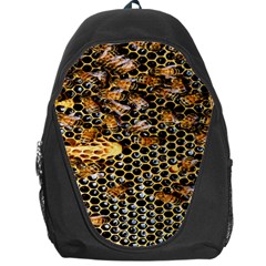 Queen Cup Honeycomb Honey Bee Backpack Bag by BangZart