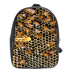 Queen Cup Honeycomb Honey Bee School Bags (xl)  by BangZart