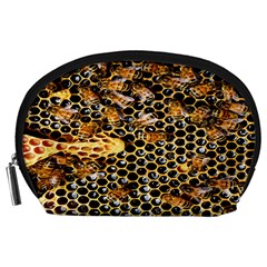 Queen Cup Honeycomb Honey Bee Accessory Pouches (large)  by BangZart