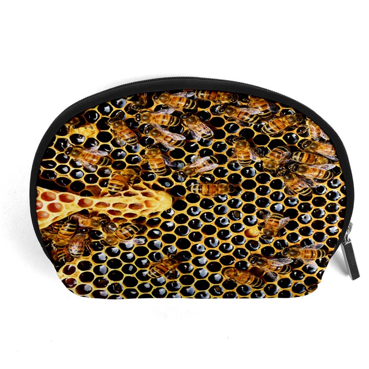 Queen Cup Honeycomb Honey Bee Accessory Pouches (Large) 