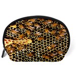 Queen Cup Honeycomb Honey Bee Accessory Pouches (Large)  Back