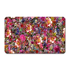 Psychedelic Flower Magnet (rectangular) by BangZart