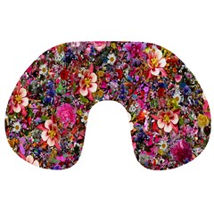 Psychedelic Flower Travel Neck Pillows by BangZart