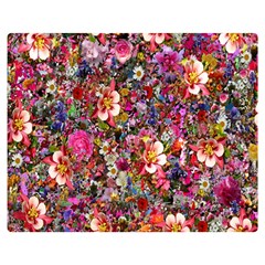 Psychedelic Flower Double Sided Flano Blanket (medium)  by BangZart