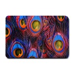 Pretty Peacock Feather Small Doormat  24 x16  Door Mat